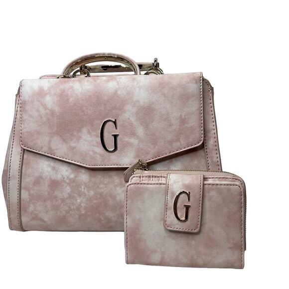 Guess Pink & White Crossbody & Wallet - Picture 6 of 13